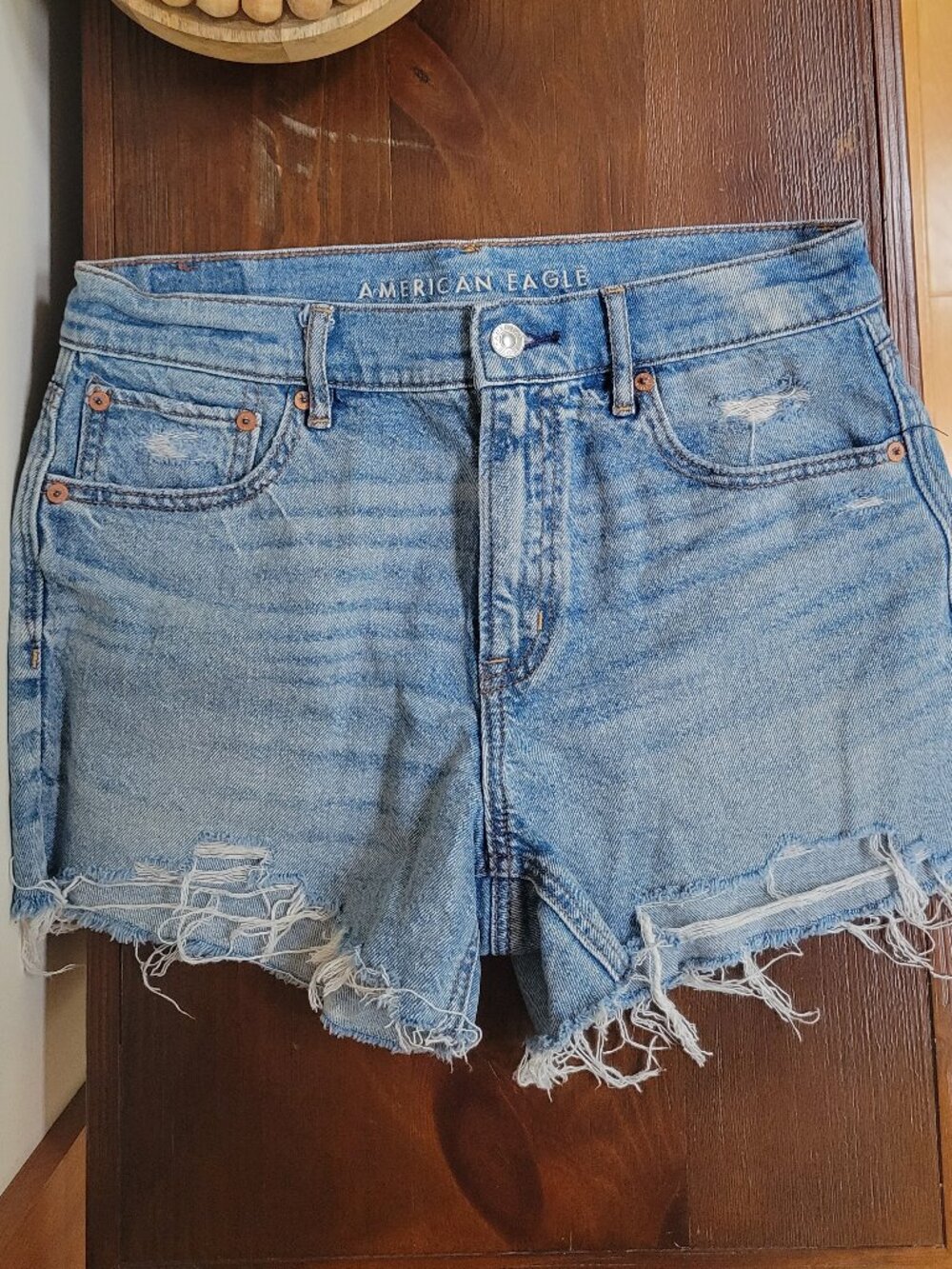American Eagle Strigid "Destructed" Jean Shorts